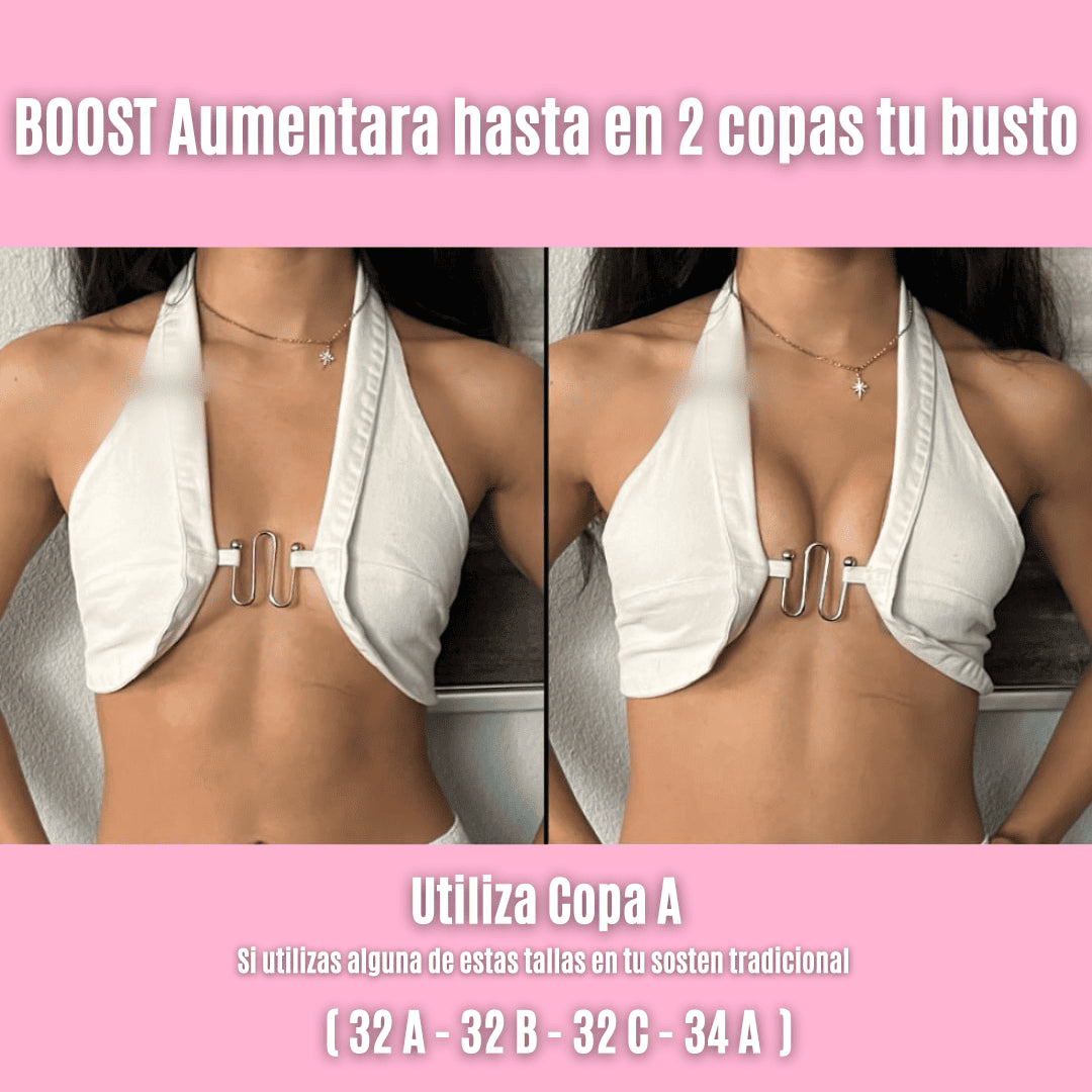 BOOST ®️ - Almohadilla Pegajosa Para Aumentar 2 Tallas Más Tu Busto