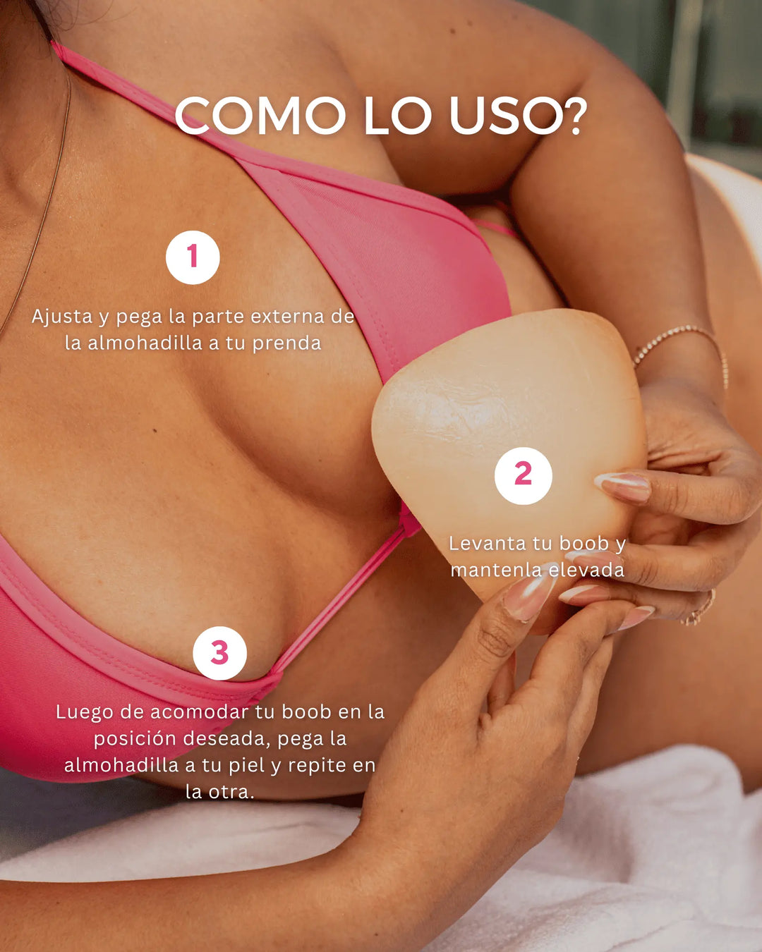 BOOST ®️ - Almohadilla Pegajosa Para Aumentar 2 Tallas Más Tu Busto