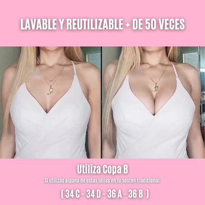 BOOST ®️ - Almohadilla Pegajosa Para Aumentar 2 Tallas Más Tu Busto