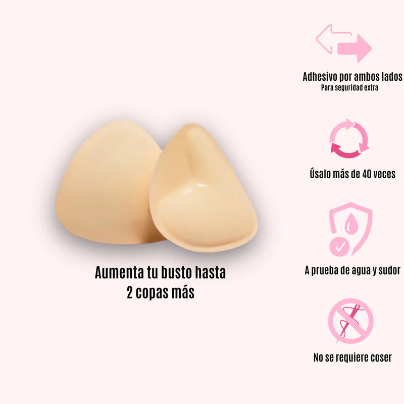 BOOST ®️ - Almohadilla Pegajosa Para Aumentar 2 Tallas Mas Tu Busto
