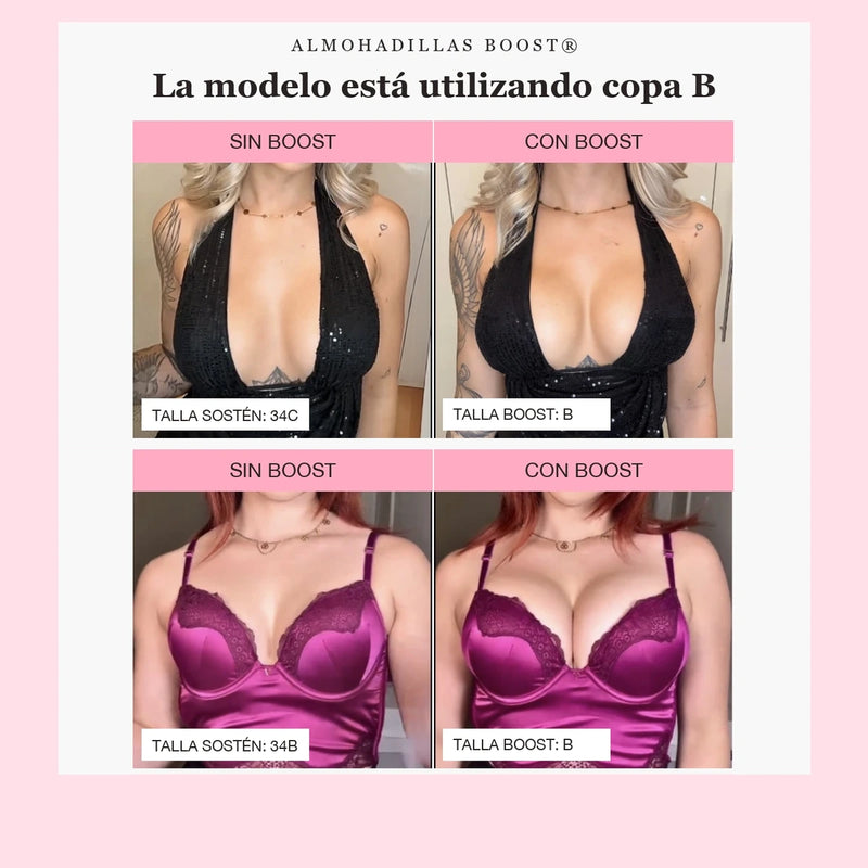 BOOST ®️ - Almohadilla Pegajosa Para Aumentar 2 Tallas Mas Tu Busto