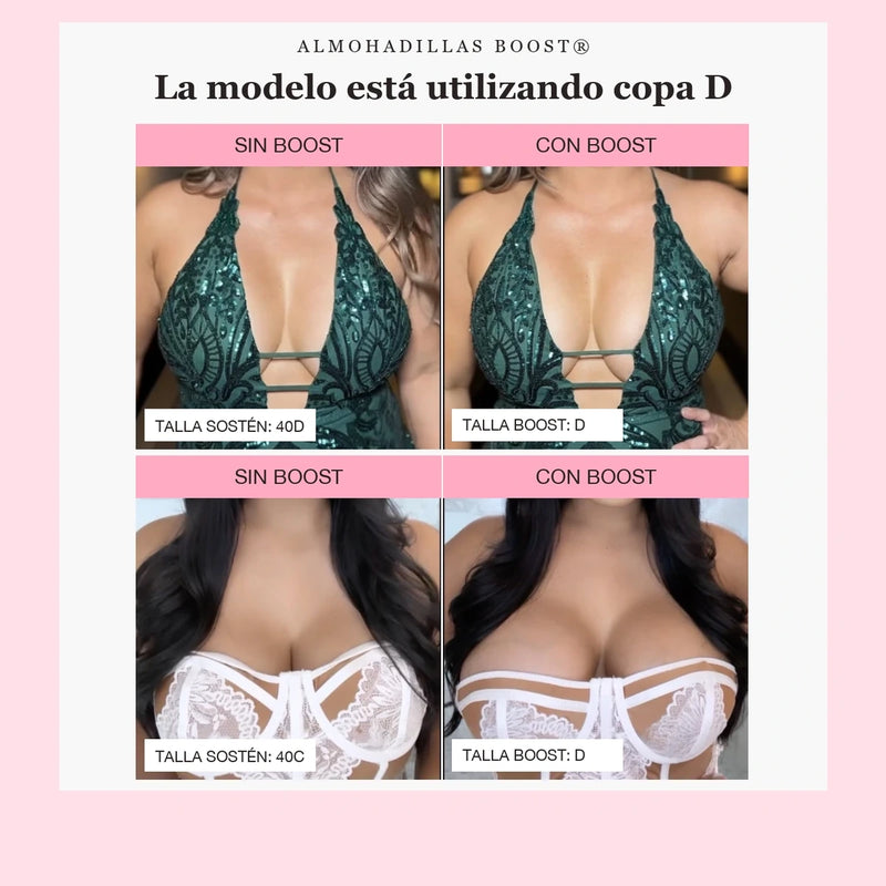 BOOST ®️ - Almohadilla Pegajosa Para Aumentar 2 Tallas Mas Tu Busto
