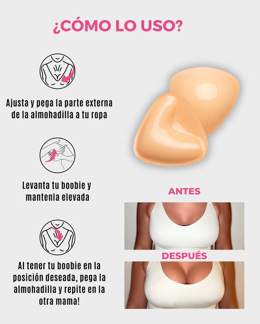 BOOST ®️ - Almohadilla Pegajosa Para Aumentar 2 Tallas Más Tu Busto