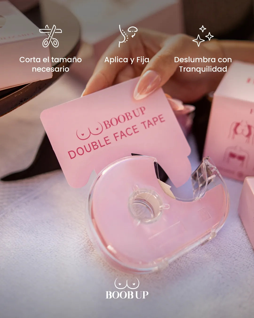 Cinta doble faz para ropa BoobUp