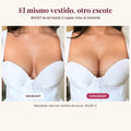 Antes y después con vestido de novia: sin BOOST y con BOOST