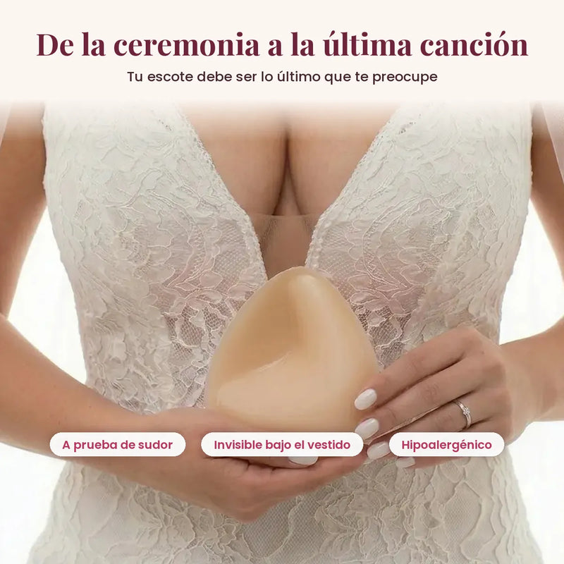 Novia con BOOST: a prueba de sudor, invisible bajo el vestido, hipoalergénico