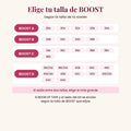 Guía de tallas BOOST según talla de sostén