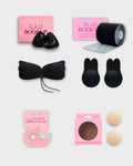 pack de pezoneras con cinta y sosten push up